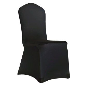Pokrowiec elastyczny na krzesło bankietowe Benek M2 czarny