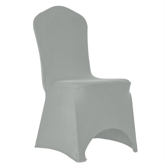 Pokrowiec elastyczny na krzesło bankietowe Benek M1 szary
